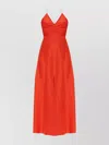 Forte Forte Flowing Silk Maxi Dress With Spaghetti Straps
