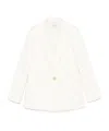 Forte Forte Cotton Single-breasted Blazer In White