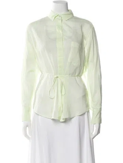 Pre-owned Forte Forte Long Sleeve Blouse In Green