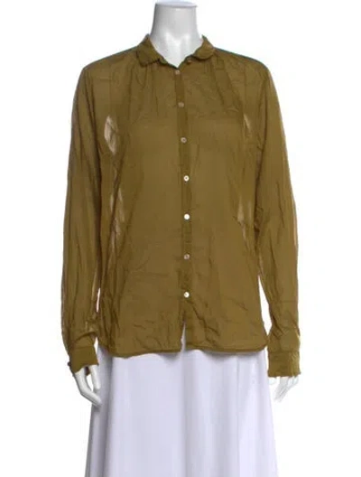 Pre-owned Forte Forte Long Sleeve Blouse In Green