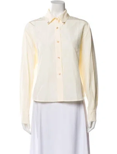 Pre-owned Forte Forte Long Sleeve Blouse In Neutral