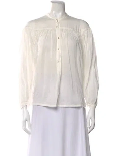 Pre-owned Forte Forte Long Sleeve Blouse In Neutral