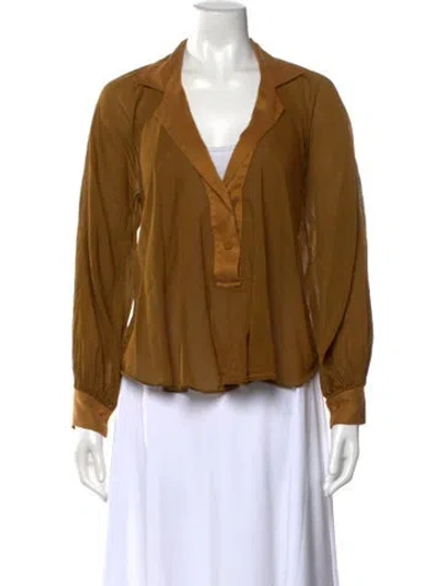 Pre-owned Forte Forte Long Sleeve Blouse In Neutral