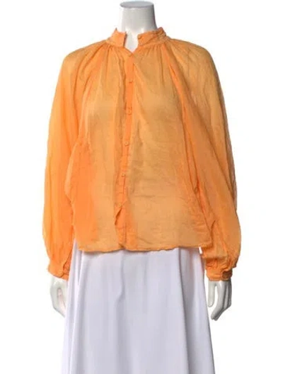 Pre-owned Forte Forte Long Sleeve Blouse In Orange