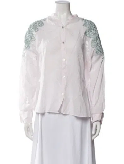 Pre-owned Forte Forte Long Sleeve Blouse In Pink