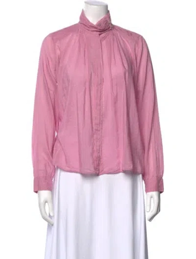 Pre-owned Forte Forte Long Sleeve Blouse In Pink