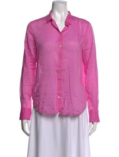 Pre-owned Forte Forte Long Sleeve Blouse In Pink
