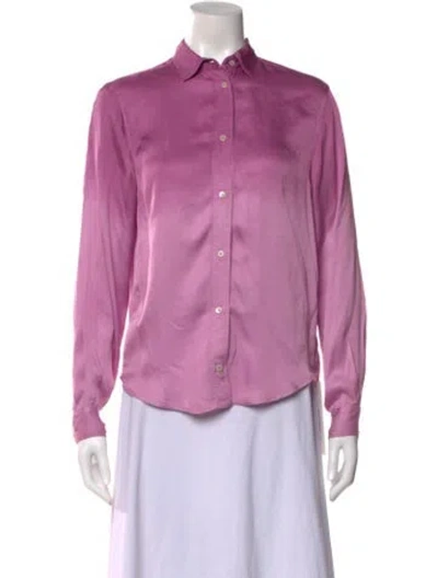 Pre-owned Forte Forte Long Sleeve Blouse In Purple