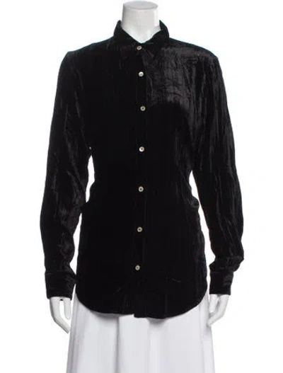 Pre-owned Forte Forte Long Sleeve Blouse W/ Tags In Black