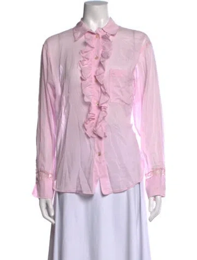 Pre-owned Forte Forte Long Sleeve Blouse W/ Tags In Pink