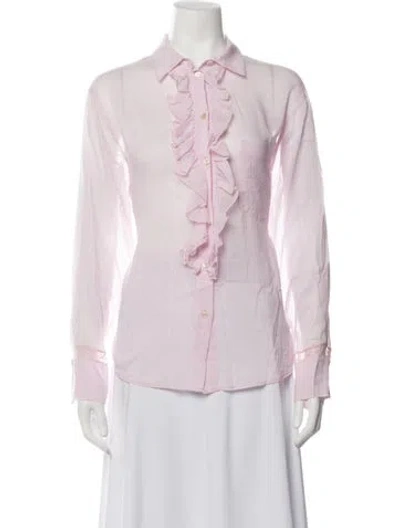 Pre-owned Forte Forte Long Sleeve Blouse W/ Tags In Pink