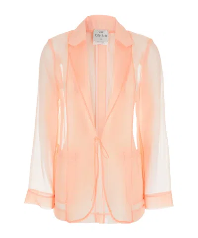 FORTE FORTE FORTE FORTE JACKET WITH LAPELS AND FRONT POCKETS