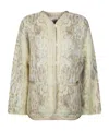 Forte Forte Snakeskin-patterned Cardigan In Brown
