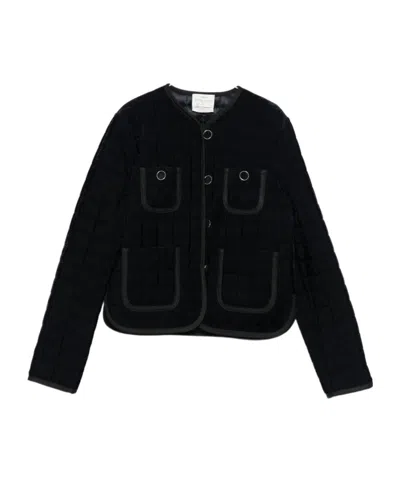 FORTE FORTE QUILTED PATCH-POCKETS JACKET