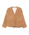 Forte Forte Suede Patch-pockets Jacket In Brown