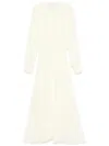 Forte Forte Forte_forte Essential Co/se Voile Long Sleeves Dress Clothing In 黄色