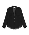 Forte Forte Button-fastening Pocket Shirt In Black