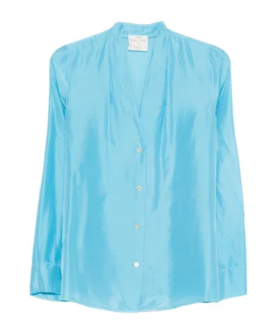 Forte Forte Long Sleeve Shirt In Blue