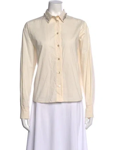Pre-owned Forte Forte Long Sleeve Top In Neutral