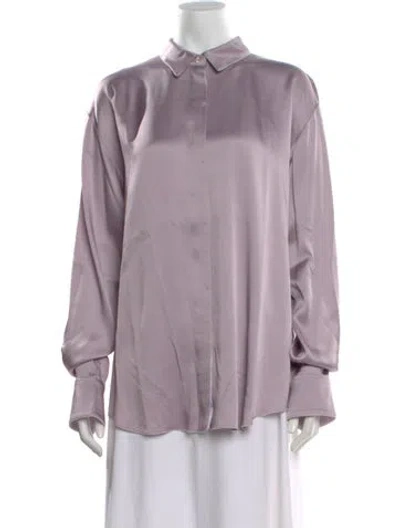 Pre-owned Forte Forte Long Sleeve Top In Purple