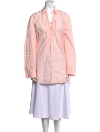 Pre-owned Forte Forte Long Sleeve Tunic In Pink