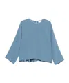 Forte Forte Satin Blouse In Blue