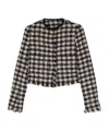 Forte Forte Pied De Coque Tweed Boxy Jacket In Black