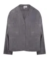 Forte Forte Long-sleeved Casual Jacket In Gray