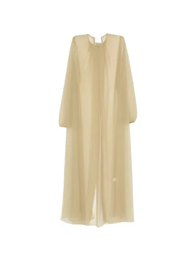 Forte Forte Long-sleeved Coat In Brown