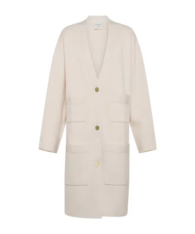 Forte Forte Long-sleeved Coat In White