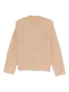 Forte Forte Long-sleeved Crew-neck Sweater In Neutral
