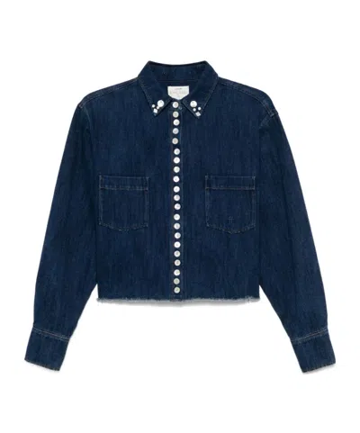 FORTE FORTE LONG-SLEEVED DENIM SHIRT