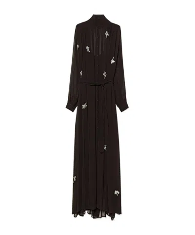 Forte Forte Long-sleeved Dress In Brown