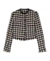Forte Forte Pied De Coque Tweed Boxy Jacket In Black