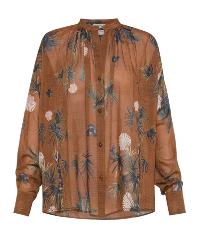 Forte Forte Long-sleeved Shirt In Brown