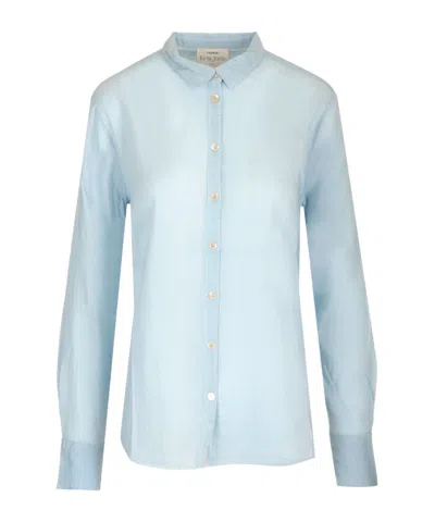 Forte Forte Long-sleeved Shirt In Light Blue
