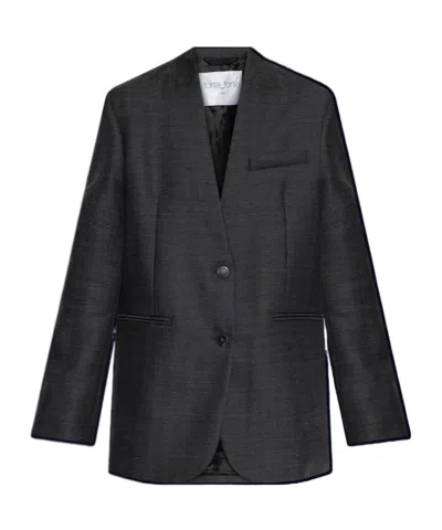 Forte Forte Long-sleeved Suit Coat In Grey