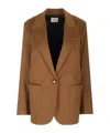 Forte Forte Heavy Cotton Cover Boy's Jacket In Brown