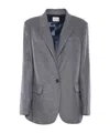 Forte Forte Long-sleeved Suit Coat In Gray