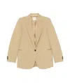 Forte Forte Single-breasted Blazer Jacket In Nude