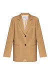 Forte Forte Viscose Wool Chic Twill Jacket In Nude