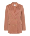 Forte Forte Peak-lapels Double-breasted Blazer In Pink