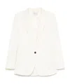 Forte Forte Crepe De Chine Blazer In White
