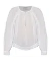 Forte Forte Forte_forte Cotton And Silk Blend Blouse In White