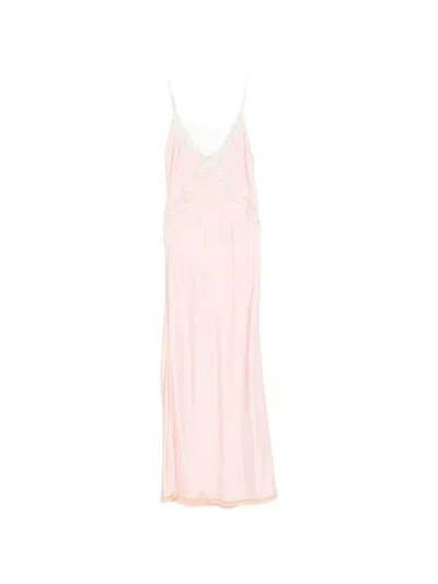 Forte Forte Long Slip Dress In Pink