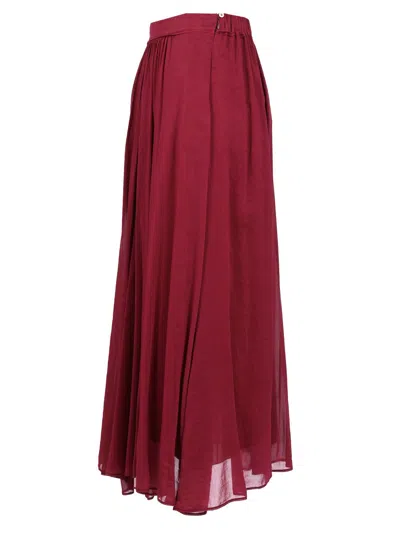 Forte Forte Long Voile Skirt In Purple