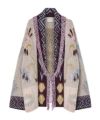 Forte Forte Longline Cardigan In Baby Alpaca Wool In Multi
