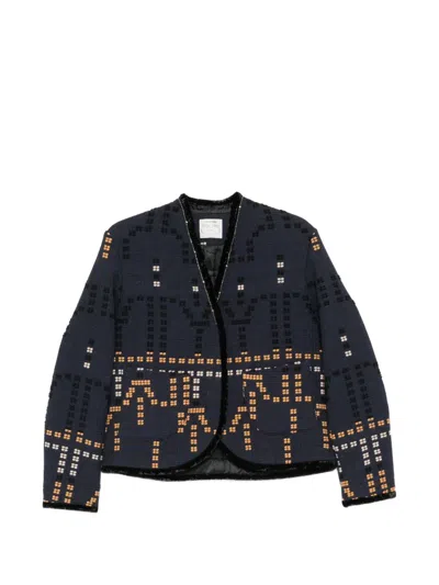 Forte Forte Long-sleeve Buttoned Jacket In Blue