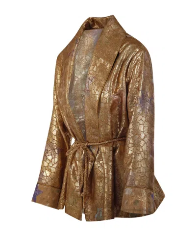 Forte Forte Long-sleeved Casual Jacket In Brown