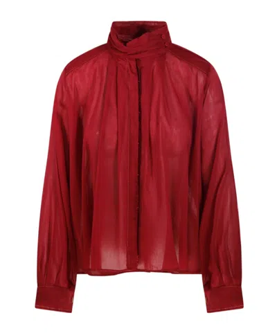 Forte Forte Long-sleeved Cover-up In Red